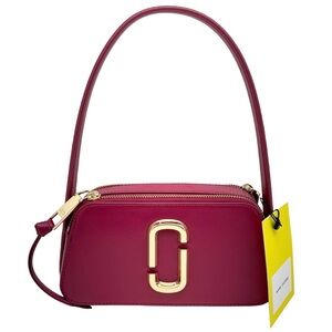 Marc Jacobs New With Tags Snapshot/Slingshot Lipstick Pink Leather Handbag Purse
